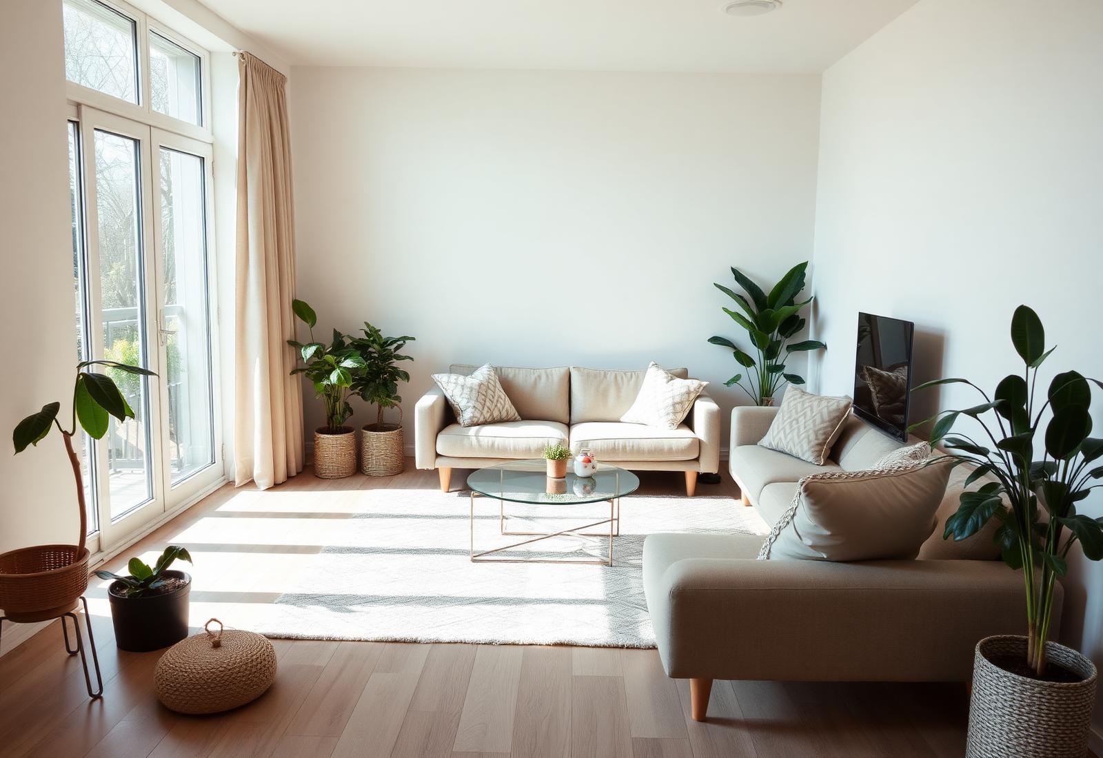 Espace coliving lumineux